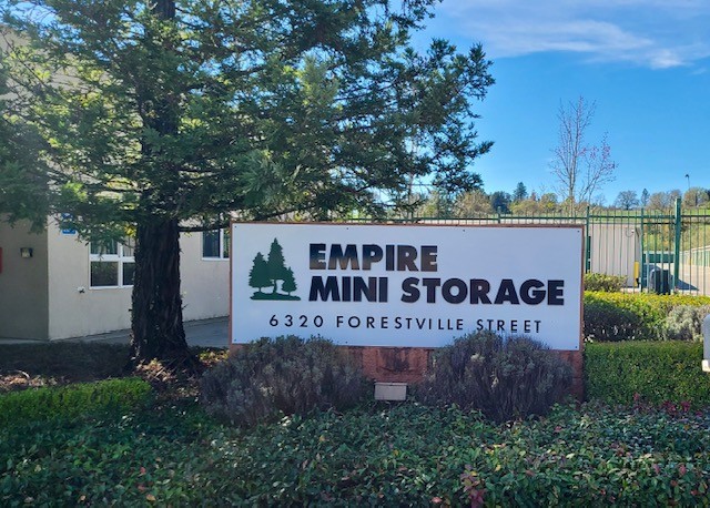 Sign at Empire Mini Storage